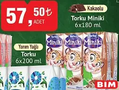 TORKU MİNİKİ KAKAOLU SÜT 6X180 ML